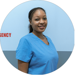 Student nurse training illustration