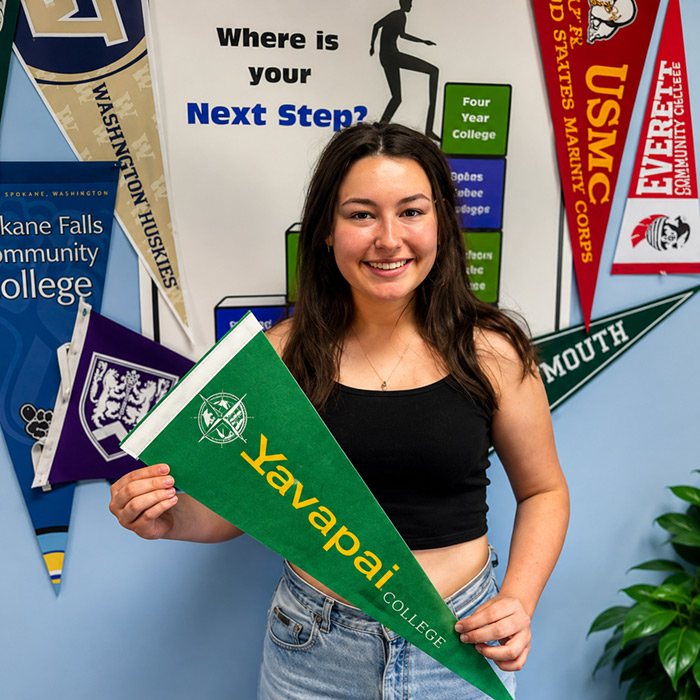 Prospective student visiting Yavapai College
