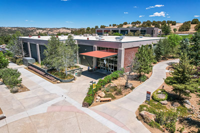 Aerial view of the Yavapai College Prescott Campus