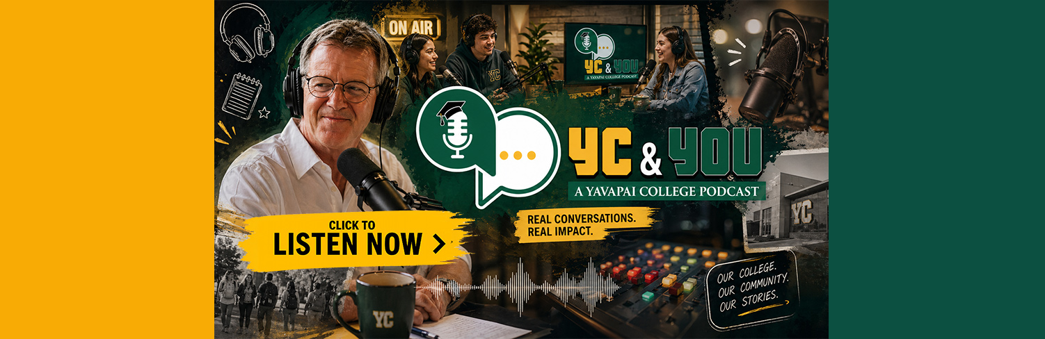 Promotional graphic for the YC & You podcast