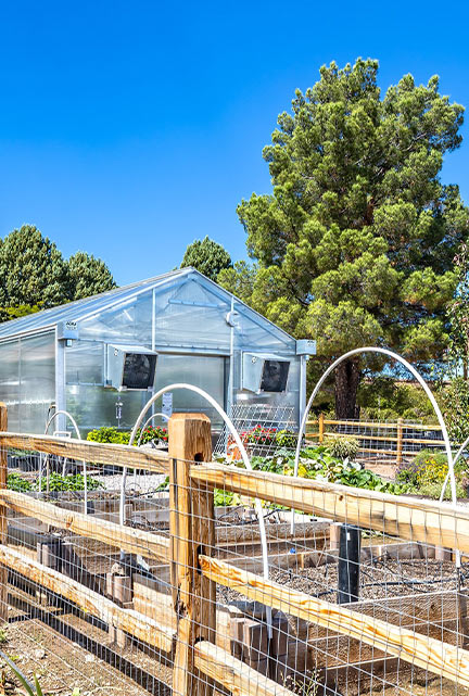 Greenhouse used for horticulture training at Yavapai College