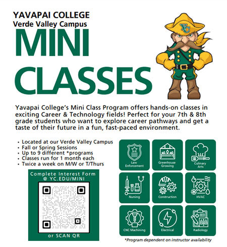 Learn more about Mini Classes for seventh- and eighth-grade students