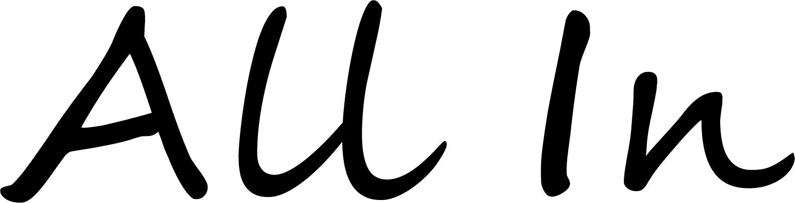 All In wordmark black