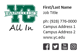 Email signature template option 2