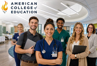Nursing students in a group