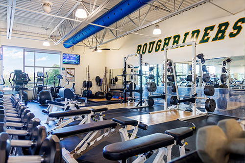 Fitness Center cardio and strength training area