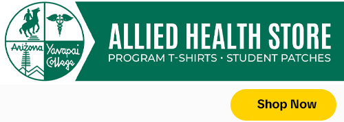 Shop the Allied Health Store for program T-shirts and student patches
