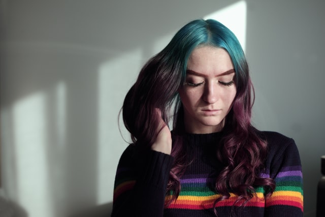 student in contemplation image