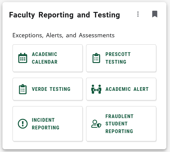 MyYC Experience Faculty resources card testing links